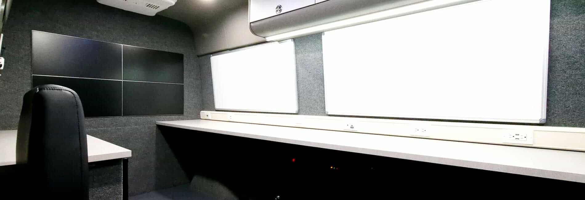 Professional vans featuring Utility Vans,  Command Centers, Offices and more!