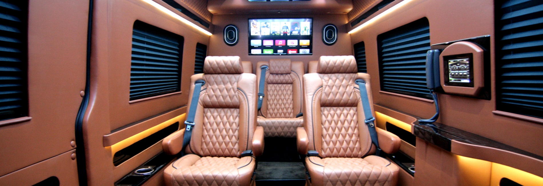 A luxurious first-class private travel environment, rivaled only by private charters.